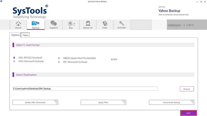 Copy Yahoo Emails Locally