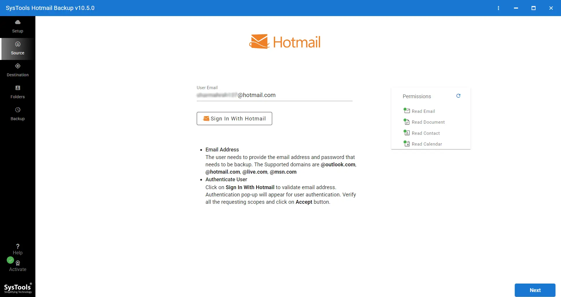 filtering options