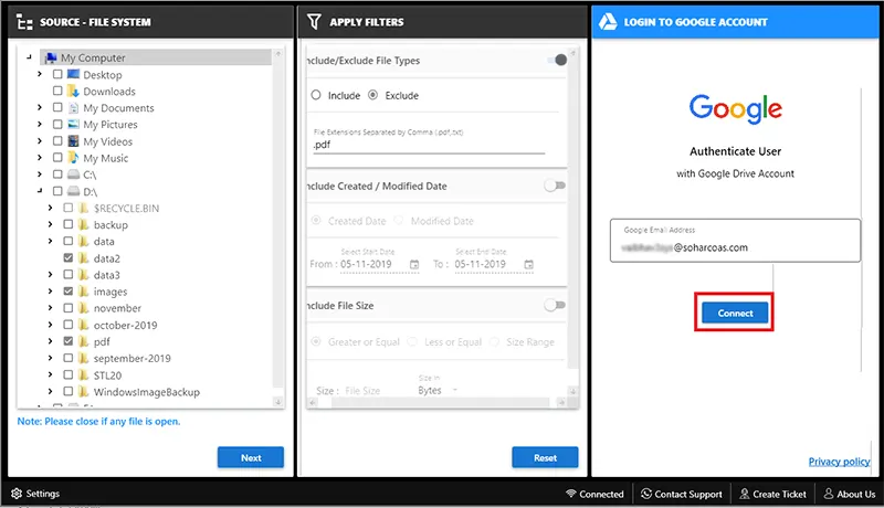 account details