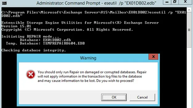 eseutil hard recovery
