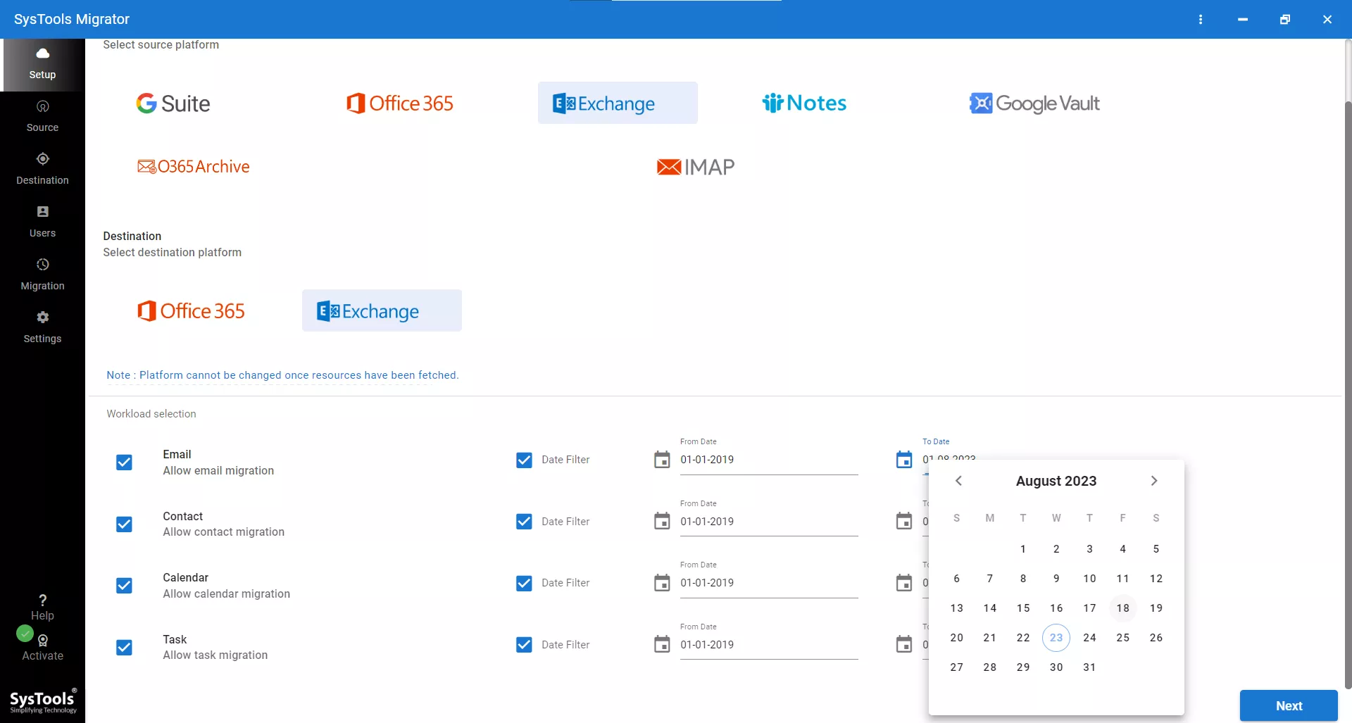 Exchange Authentication