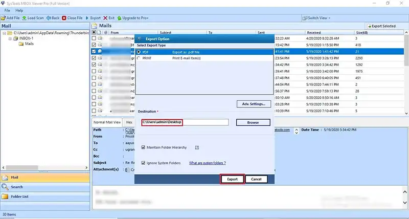 Save Google MBOX File