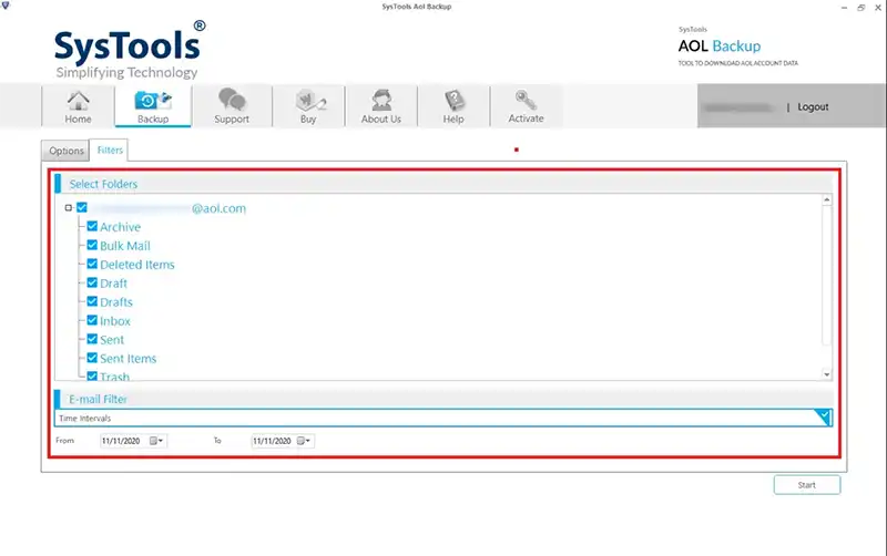 Filter to Set up AOL Email in Windows 11 Mail