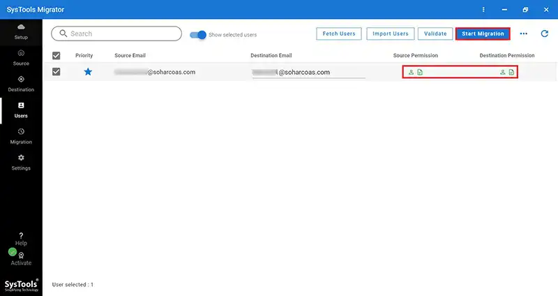 start migration