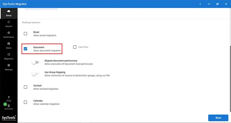 click documents