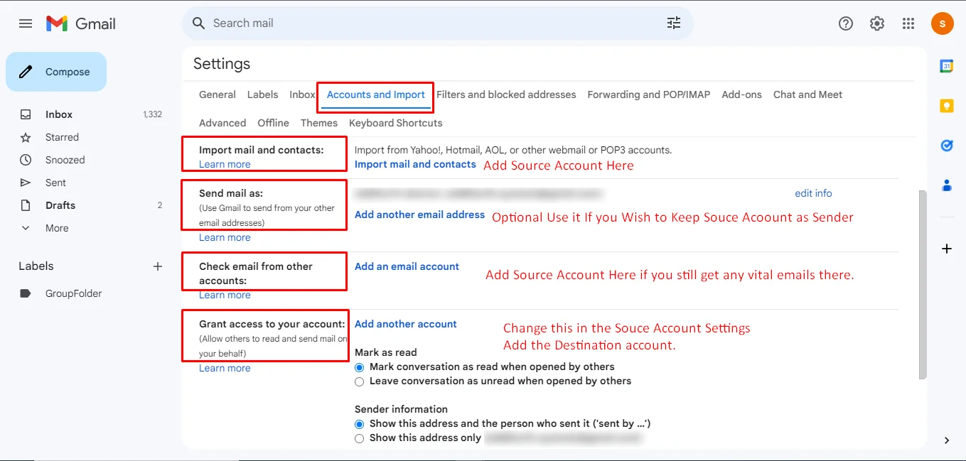 How to Merge Two Google Accounts Mails
