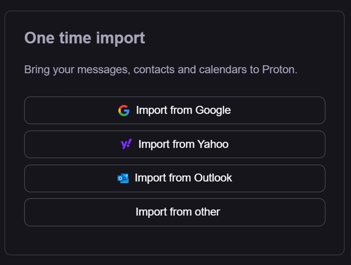 Import Existing Mail