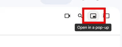 Open in a pop-up