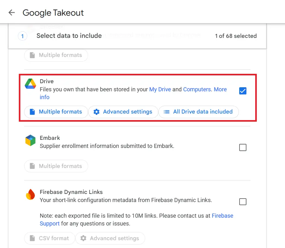 check Google Drive