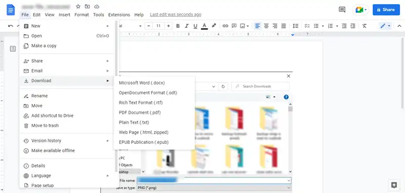 Download TXT file from Google Docs after JPG conversion