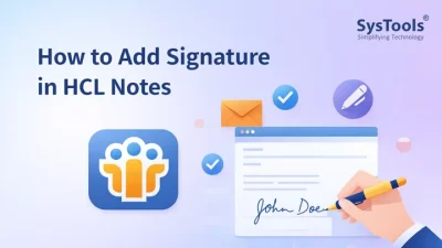 how to add signature in hcl notes