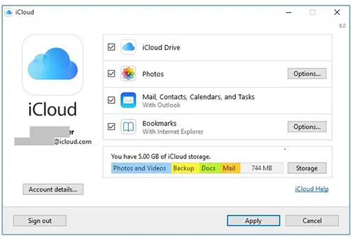icloud for windows