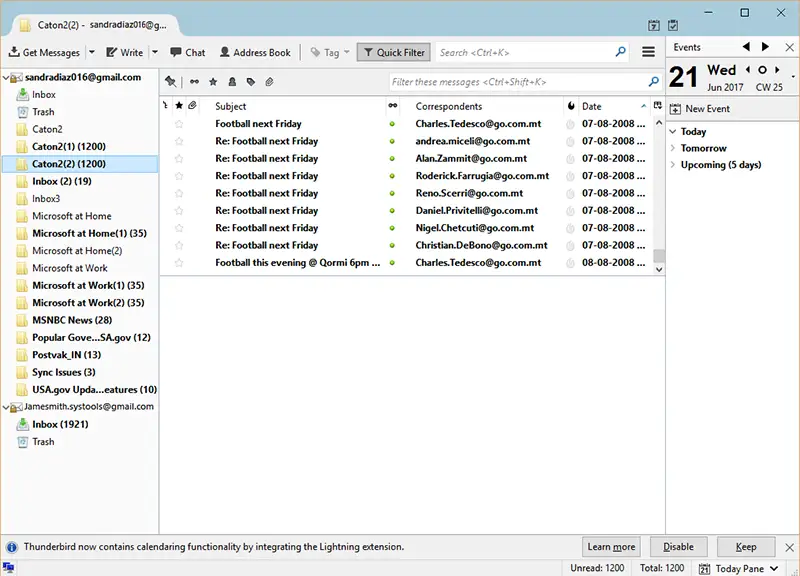 move Thunderbird to new computer