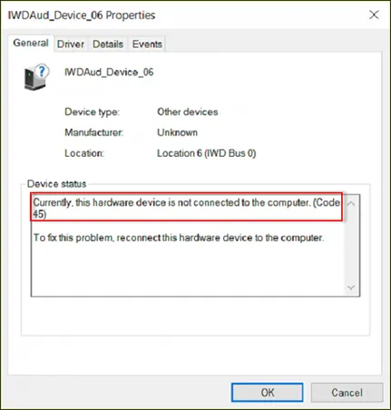 hard disk drive failure	
