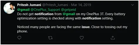 Tweet on gmail