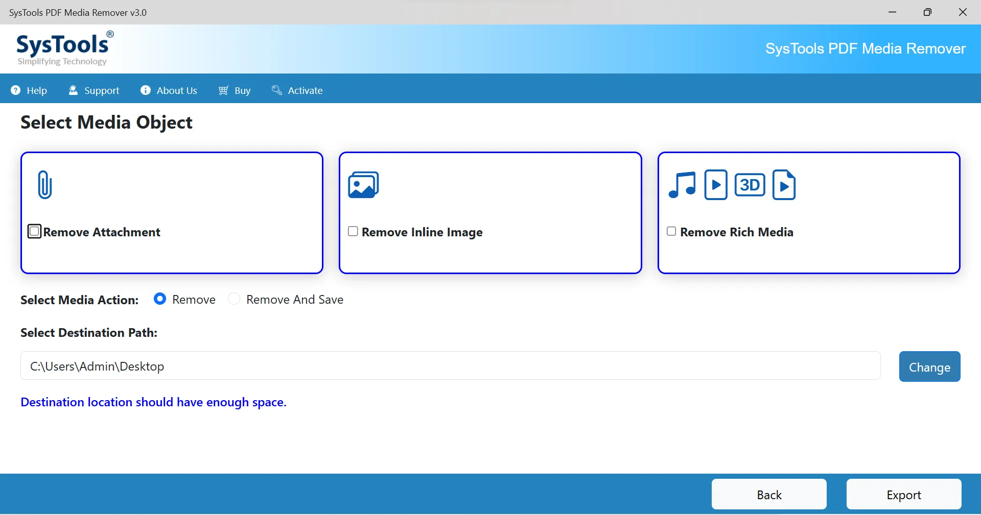 select media objects