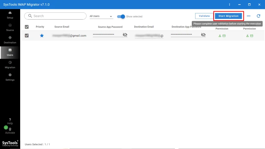Starting Migration