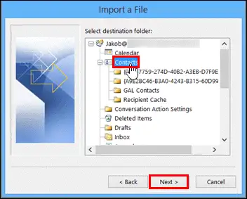 import file