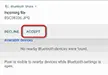 Accept incoming files