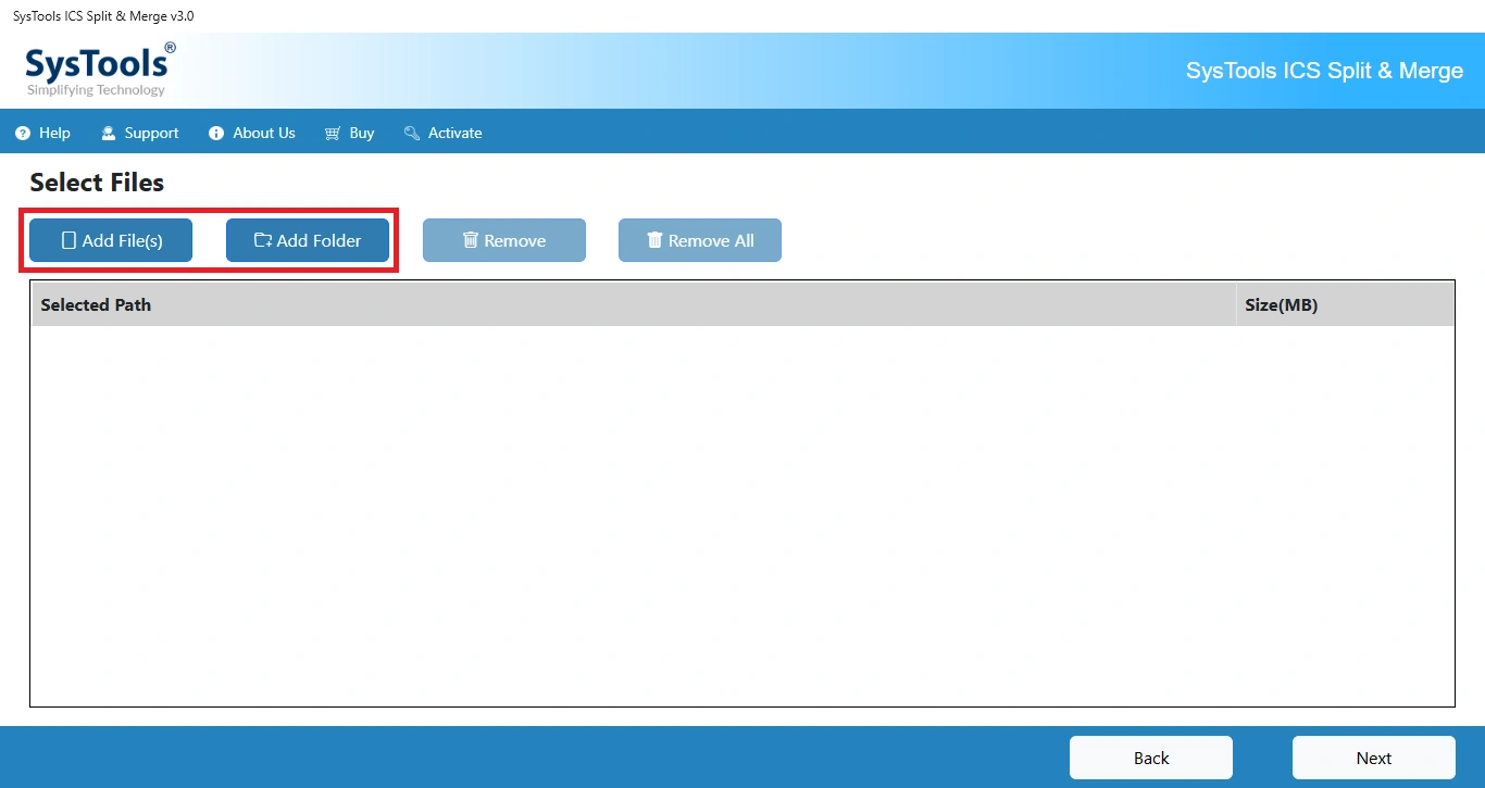 choose add file option
