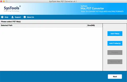 browse pst file in apple mail