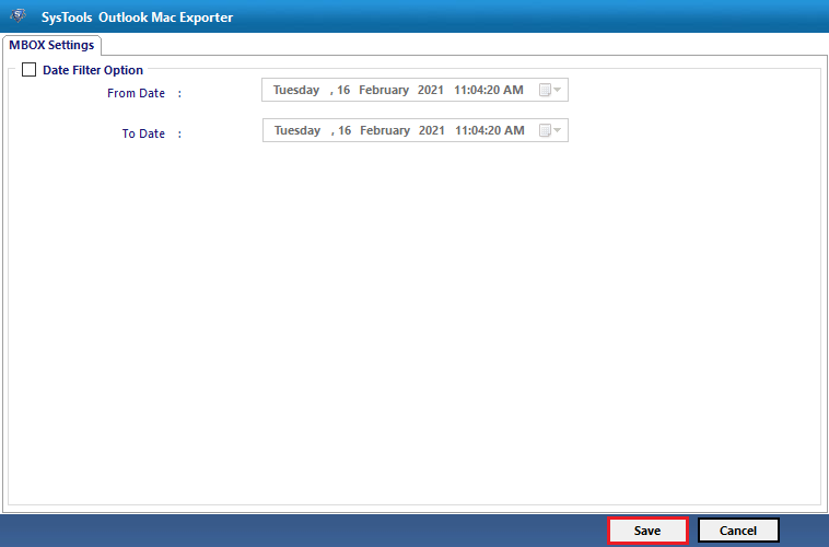 Export Selected Mac Outlook Emails