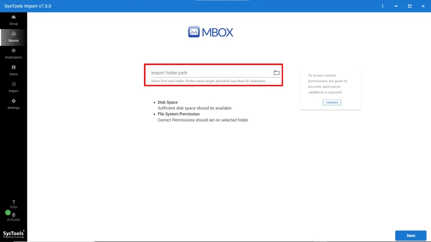 import folder path
