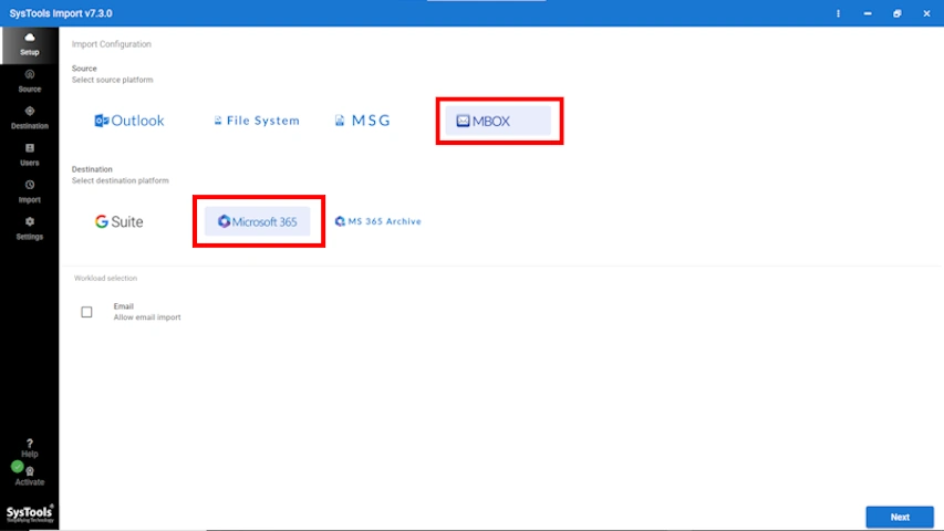 MBOX to Office 365 Converter