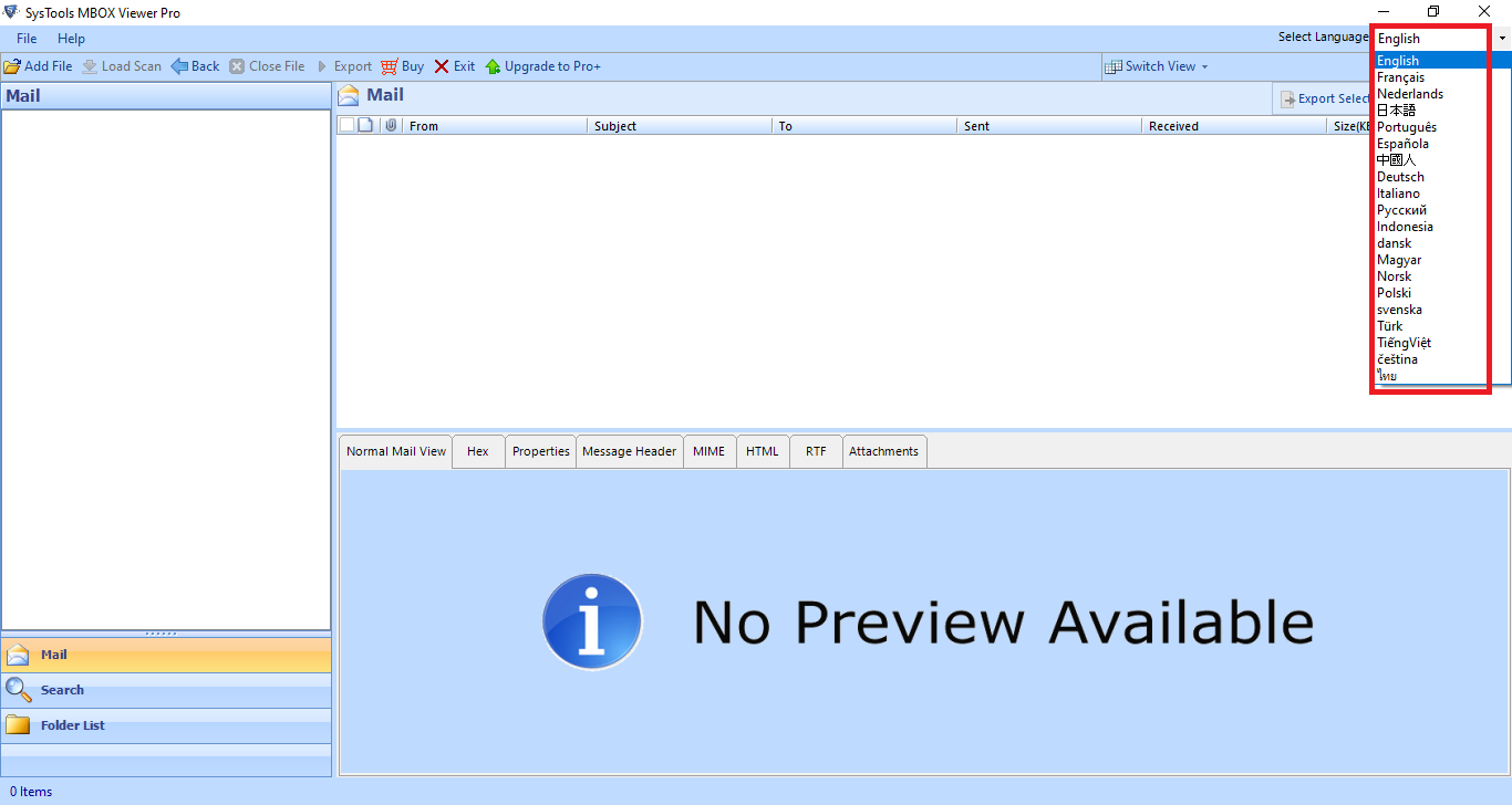 download MBOX to PDF converter