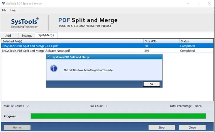merge multiple pdf files