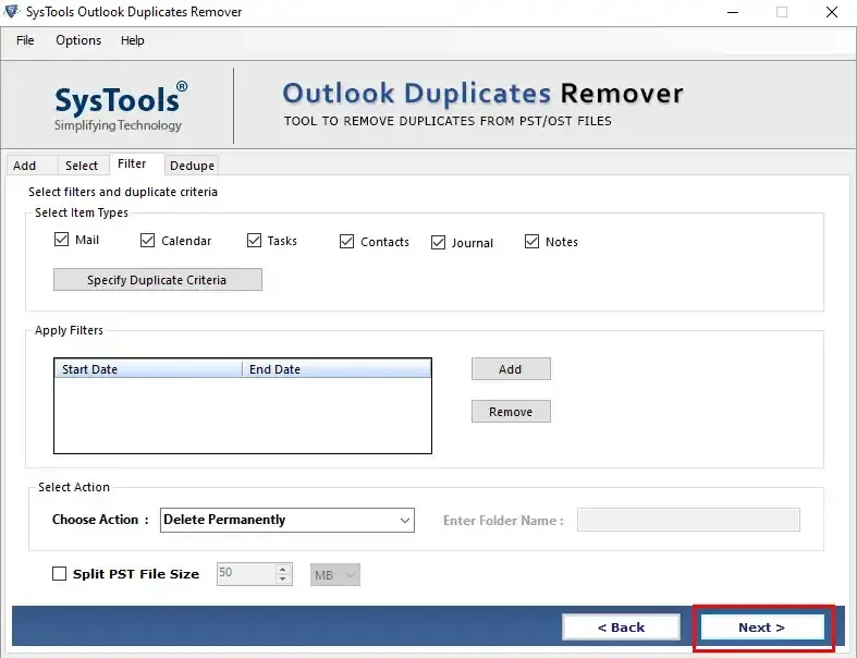 increase outlook data file