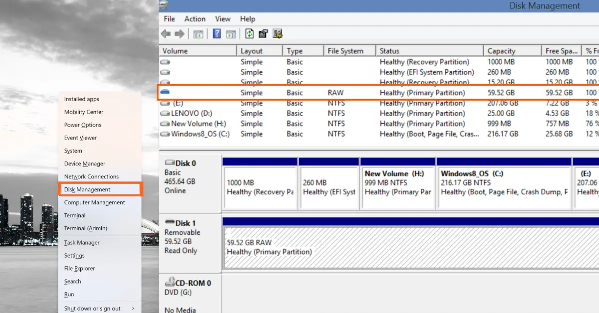 Open Disk Management