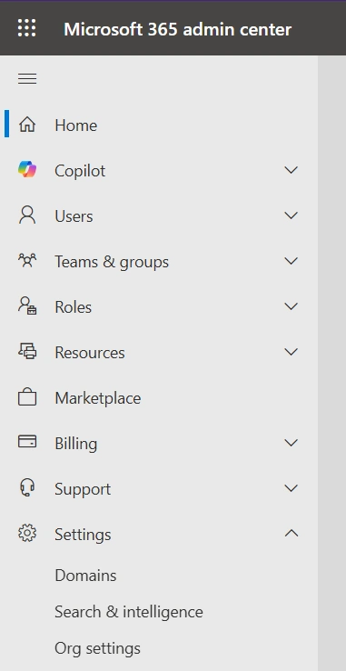 Org Settings