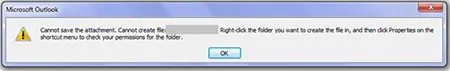 unable to open attachments