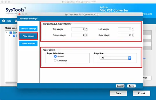 pdf setting