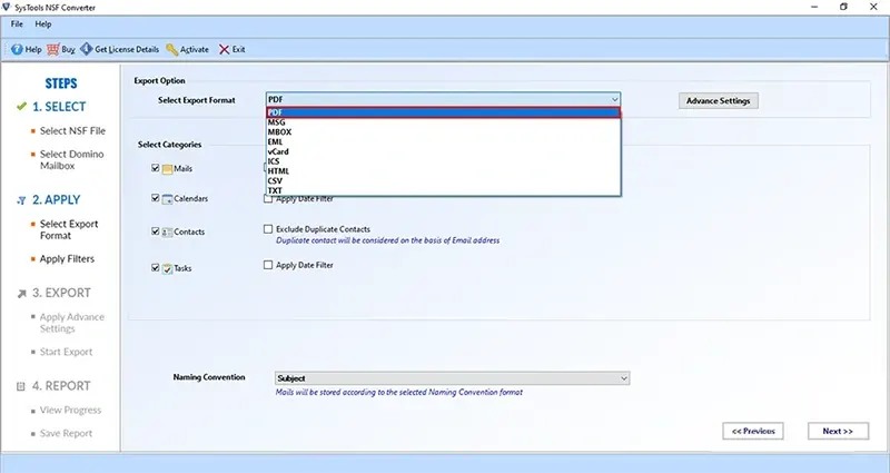 add nsf files