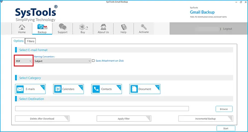 choose pdf as option