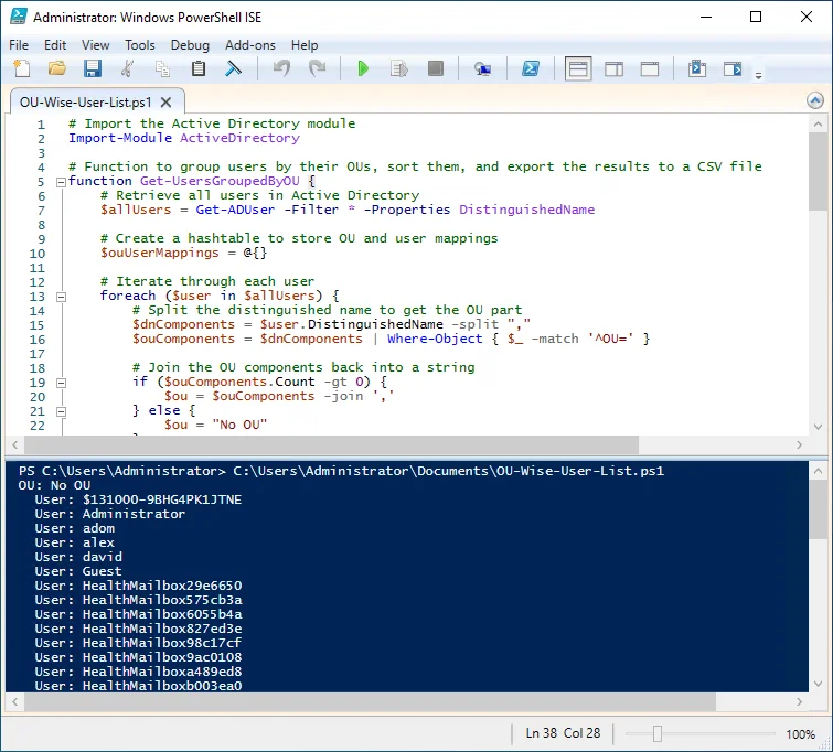 PowerShell Code
