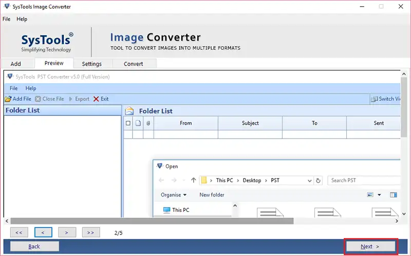 multiple images into PDF format