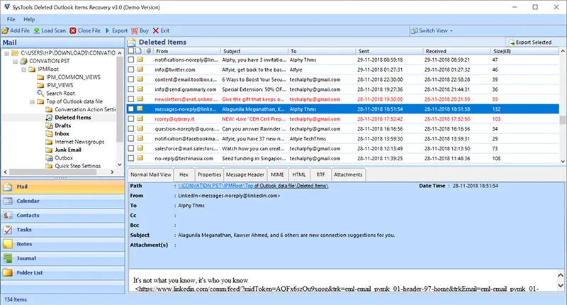 recover permanently deleted calendar