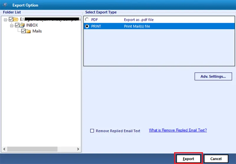 Final Process to Print MBOX Files in Bulk