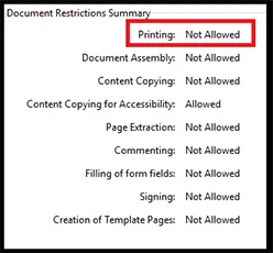 change the print settings