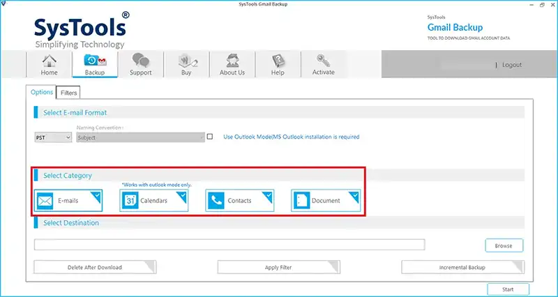 Select Categories