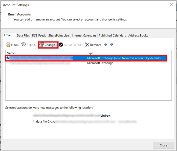 Change settings