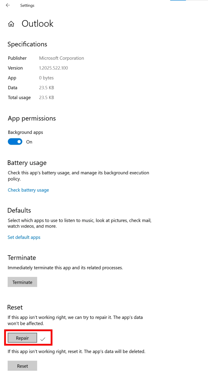 if Public Folders Not Showing in Outlook then repair outlook