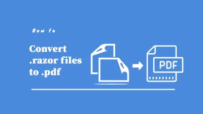convert razor to pdf