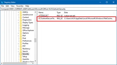 registry editor