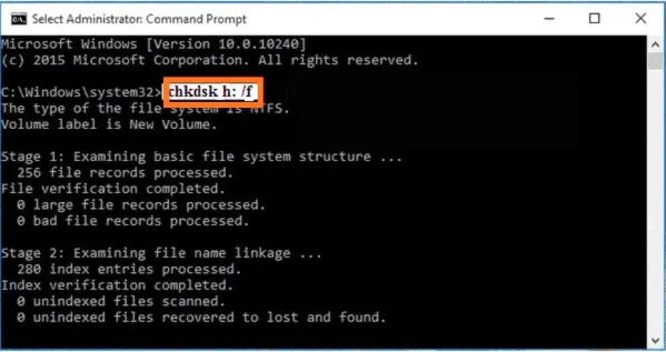 Repair Pen Drive Errors Using CMD