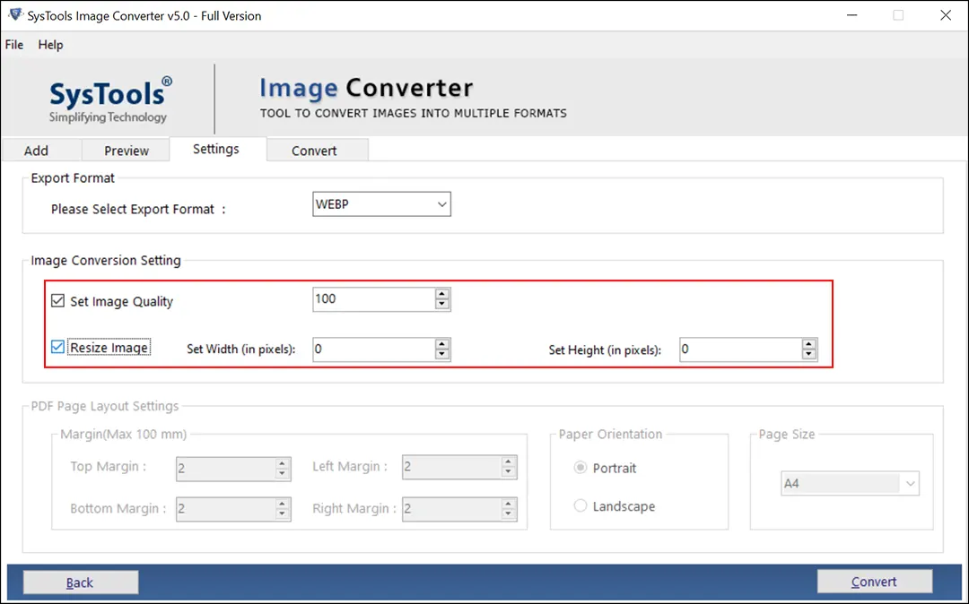 resize webp