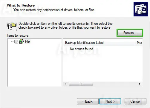 Select BKF File